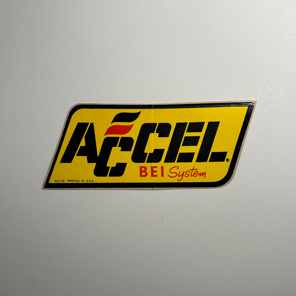 Original Accel BEI System Decal