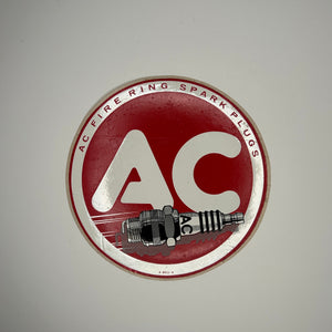 Original AC Fire Ring Spark Plugs Decal