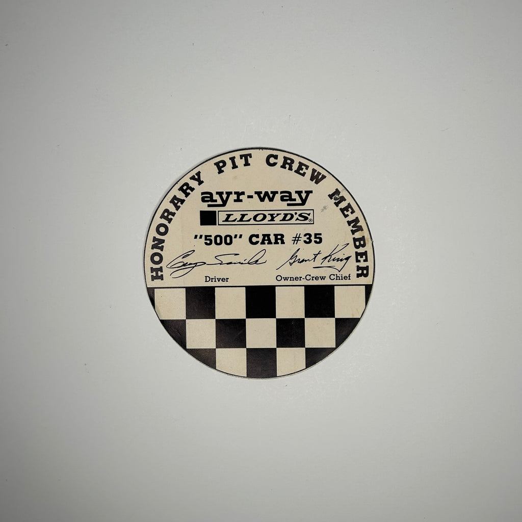 Original Honorary Pit Crew Member Decal