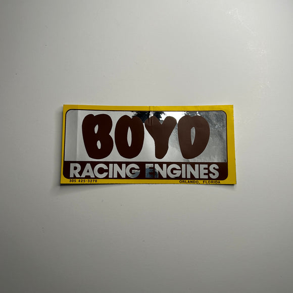 Original Bayo Racing Engines Metallic Decal