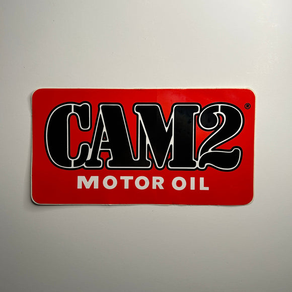 Original CAM2 Motor Oil Decal Round Corners