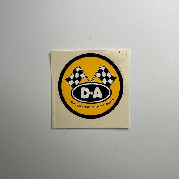 Original DA Engine Oil Decal