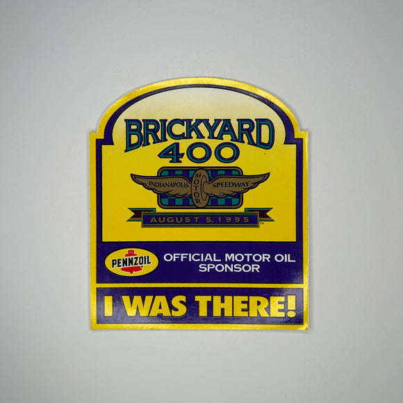 Original Brickyard 400 August 5th, 1995 I was there Decal