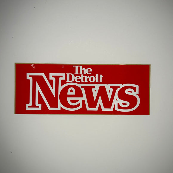 Original The Detroit News Decal