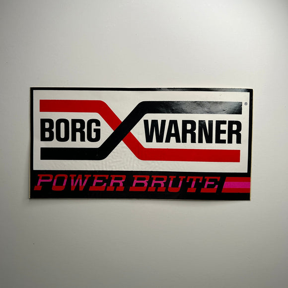 Original Borg Warner Power Brute Decal