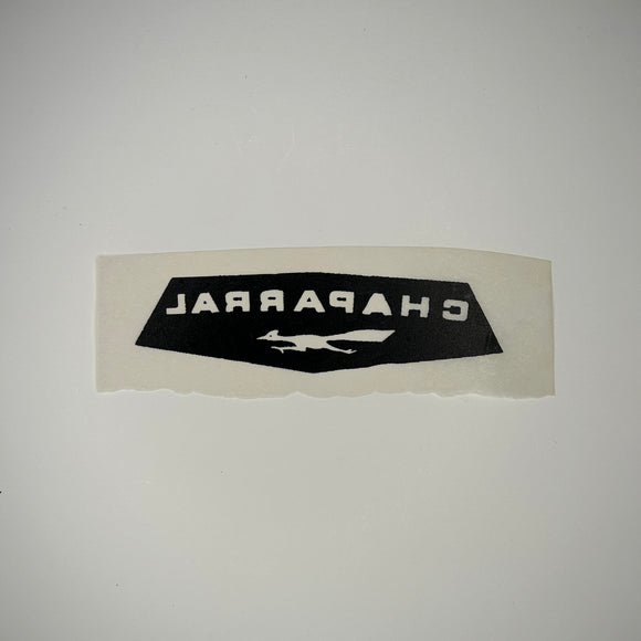 Original Chaparral Reversed Black Decal