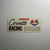 Original Corvette Racing Division Member Decal