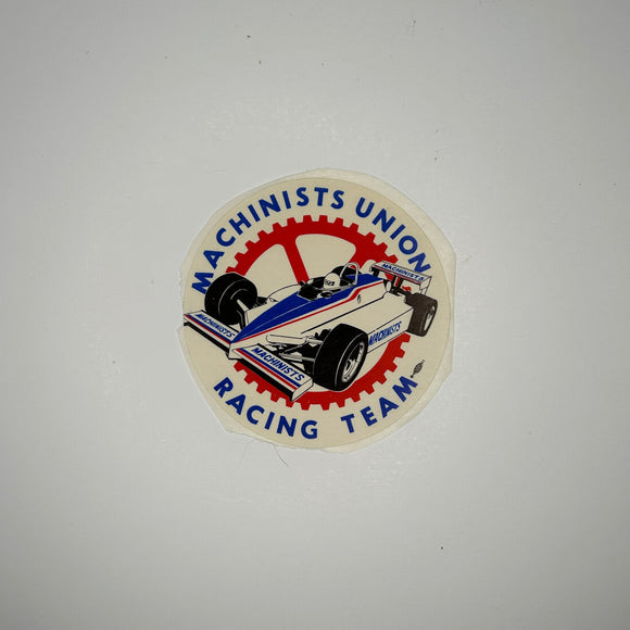 Original Machinists Union Racing Team Decal