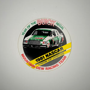 Original 1981 NASCAR Winston Cup Champions Decal