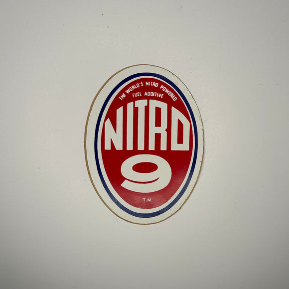 Original Nitro 9 Fuel Additive Decal