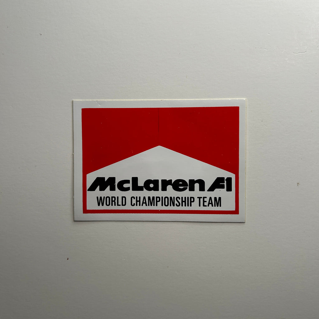 Original McLaren F1 Work Championship Team Decal