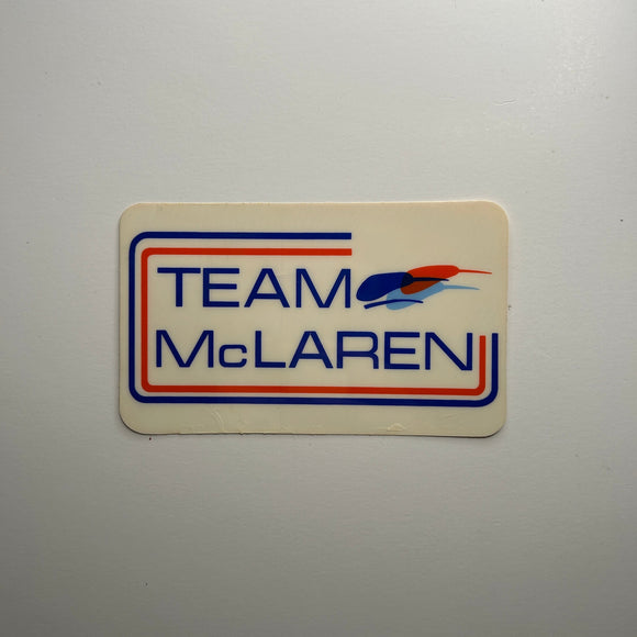 Original Team McLaren Decal