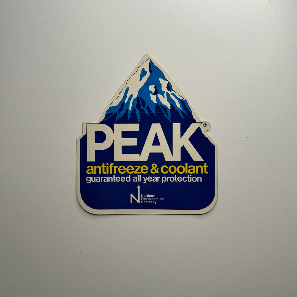 Original Peak Antifreeze & Coolant Guaranteed All Year Protection Decal