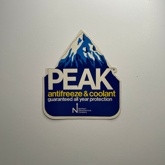 Original Peak Antifreeze & Coolant Guaranteed All Year Protection Decal