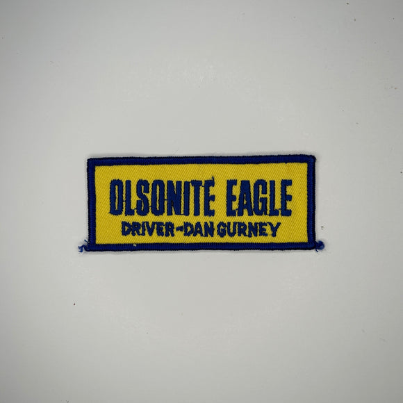 Original Olsonite Eagle Driver Dan Gurney Patch