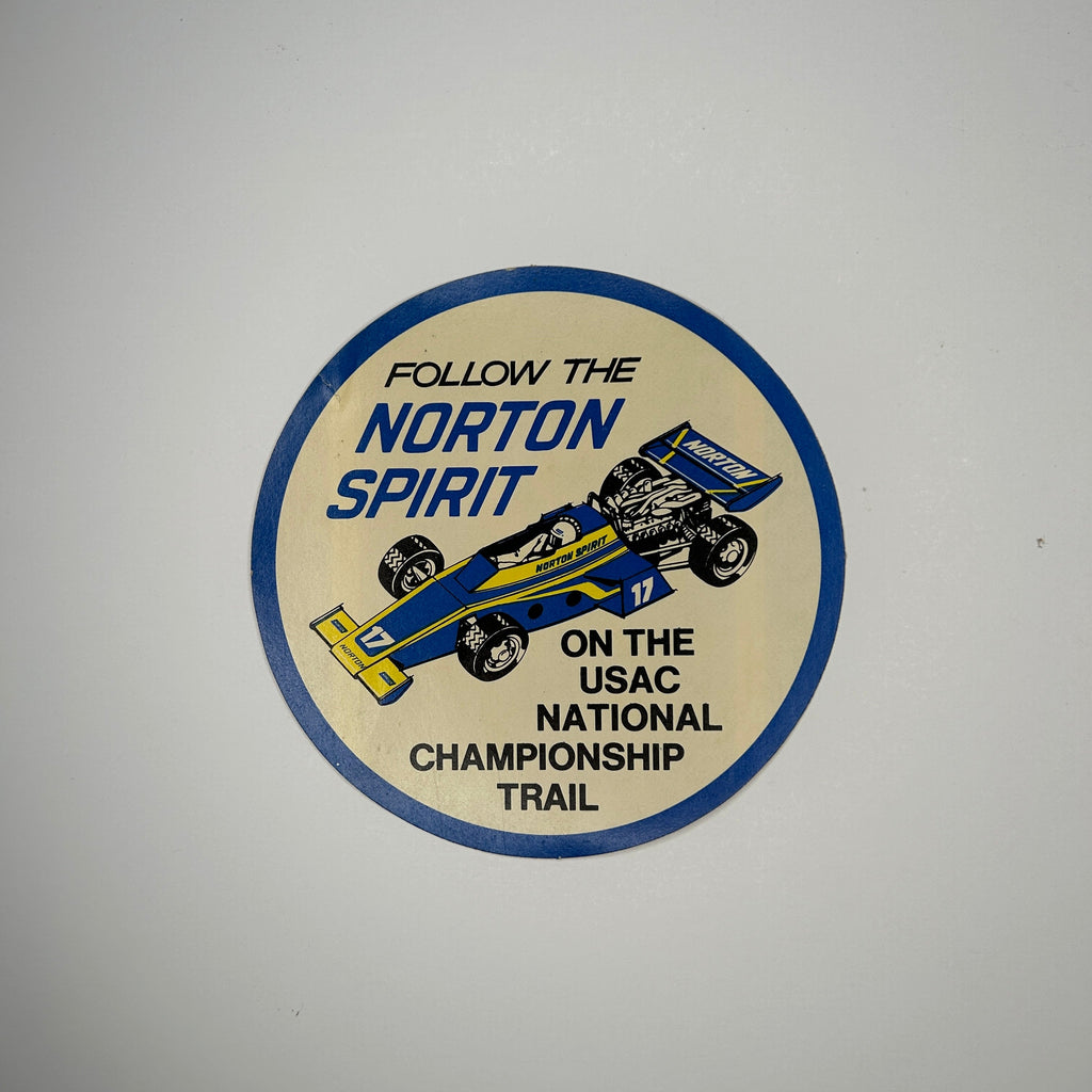 Original Norton Spirit on the USAC National Championship Trail Decal