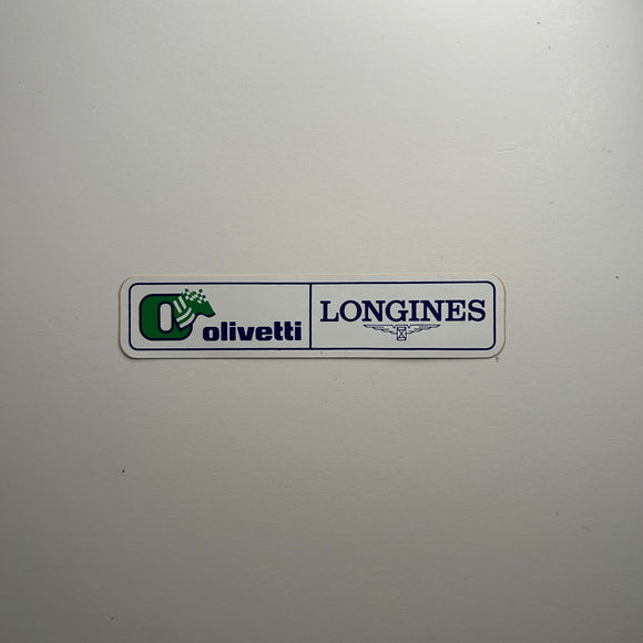 Original Olivetti Longines Decal