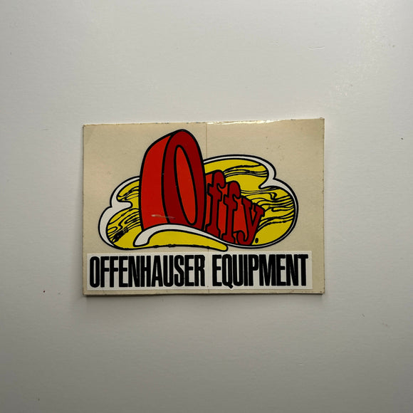 Original Offy Offenhauser Equipment Decal