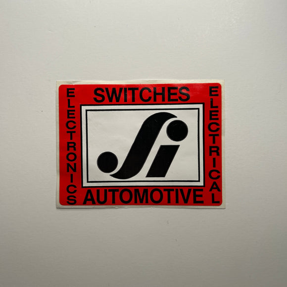 Original SI Automotive Switches Electronics and Electrical Decal