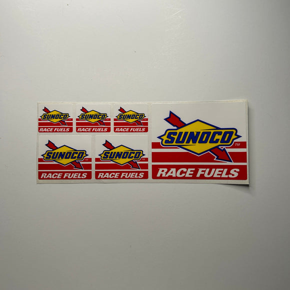 Original Sunoco Race Fuels Decal Sheet