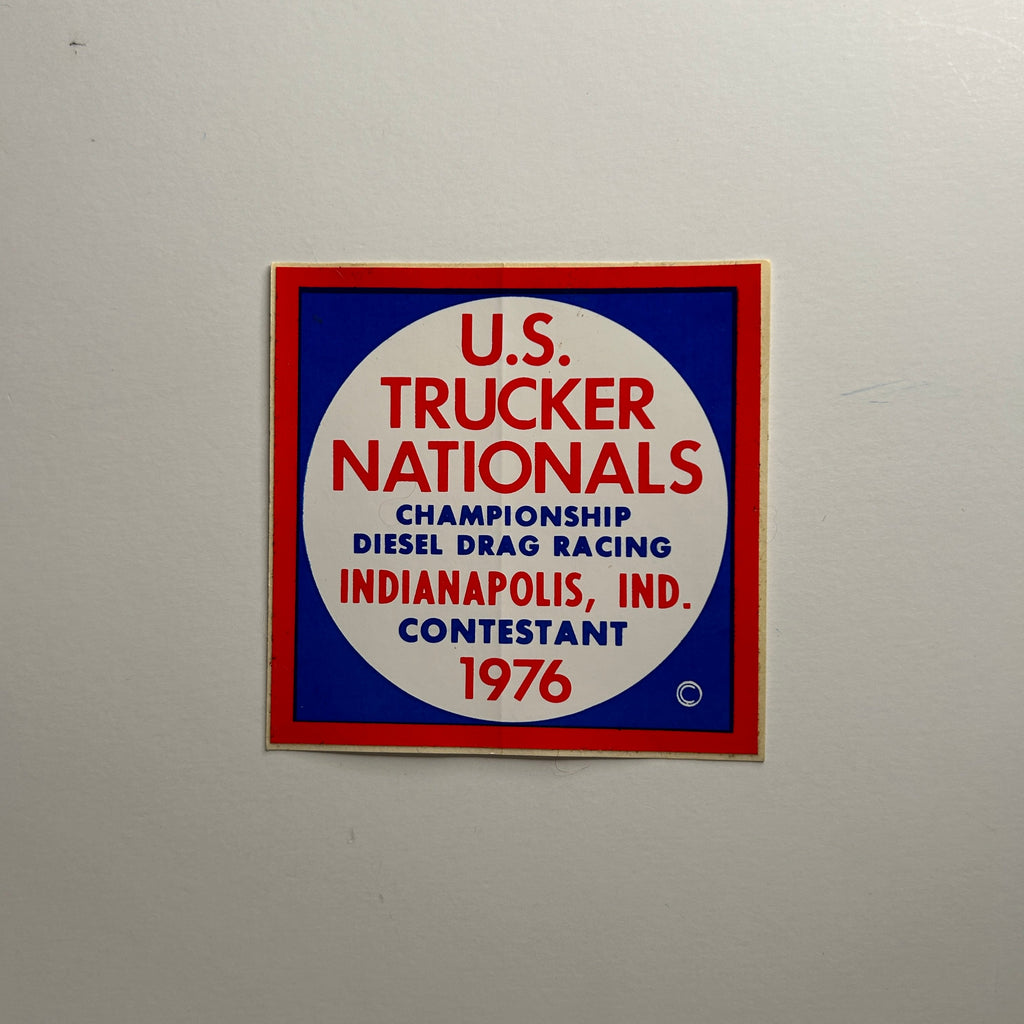 Original U.S. Trucker Nationals 1976 Decal