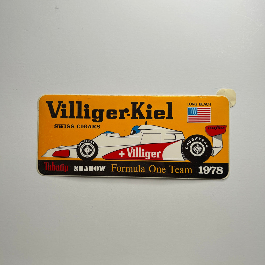 Original Villiger-Kiel Swiss Cigars Decal