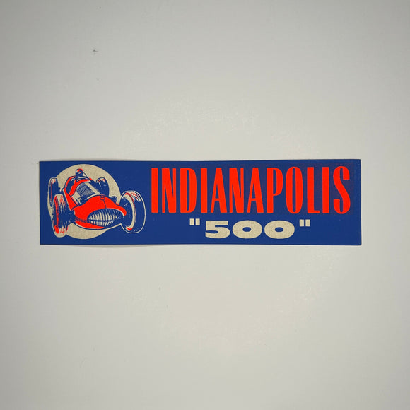 Original Indianapolis 500 Decal