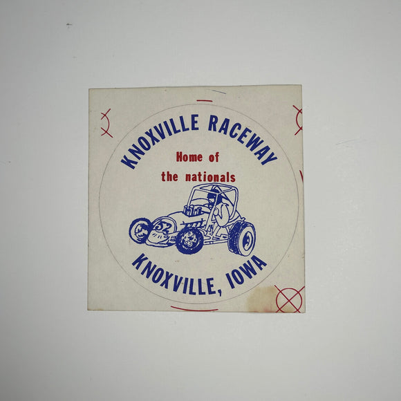 Original Knoxville Raceway Home of the Nationals Decal