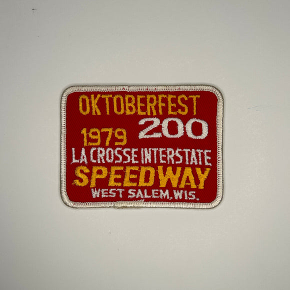 Original Oktoberfest 200 1979 LA Crosse Interstate Speedway Patch