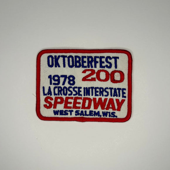 Original Oktoberfest 200 1978 LA Crosse Interstate Speedway Patch