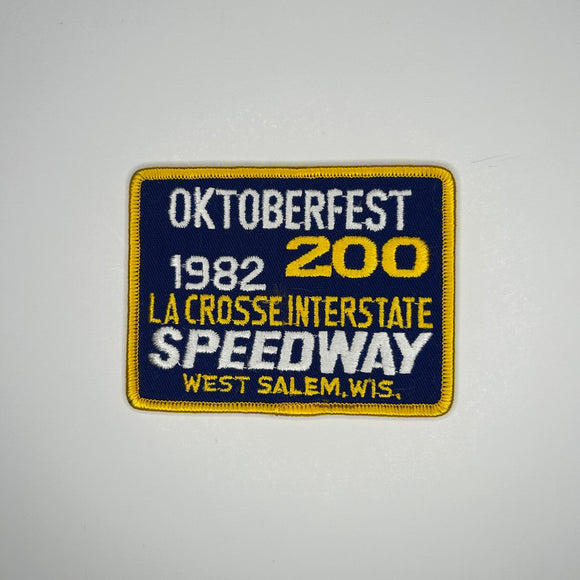 Original Oktoberfest 200 1982 LA Crosse Interstate Speedway Patch