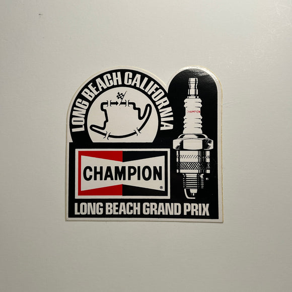 Original Long Beach Grand Prix Champion Decal