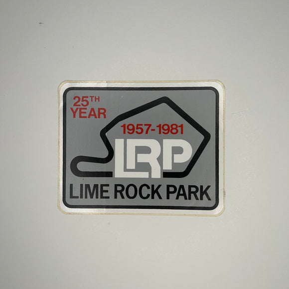 Original 25th Year Lime Rock Park Decal