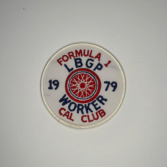 Original Formula 1 LBGP Worker Call Club 1979 Patch