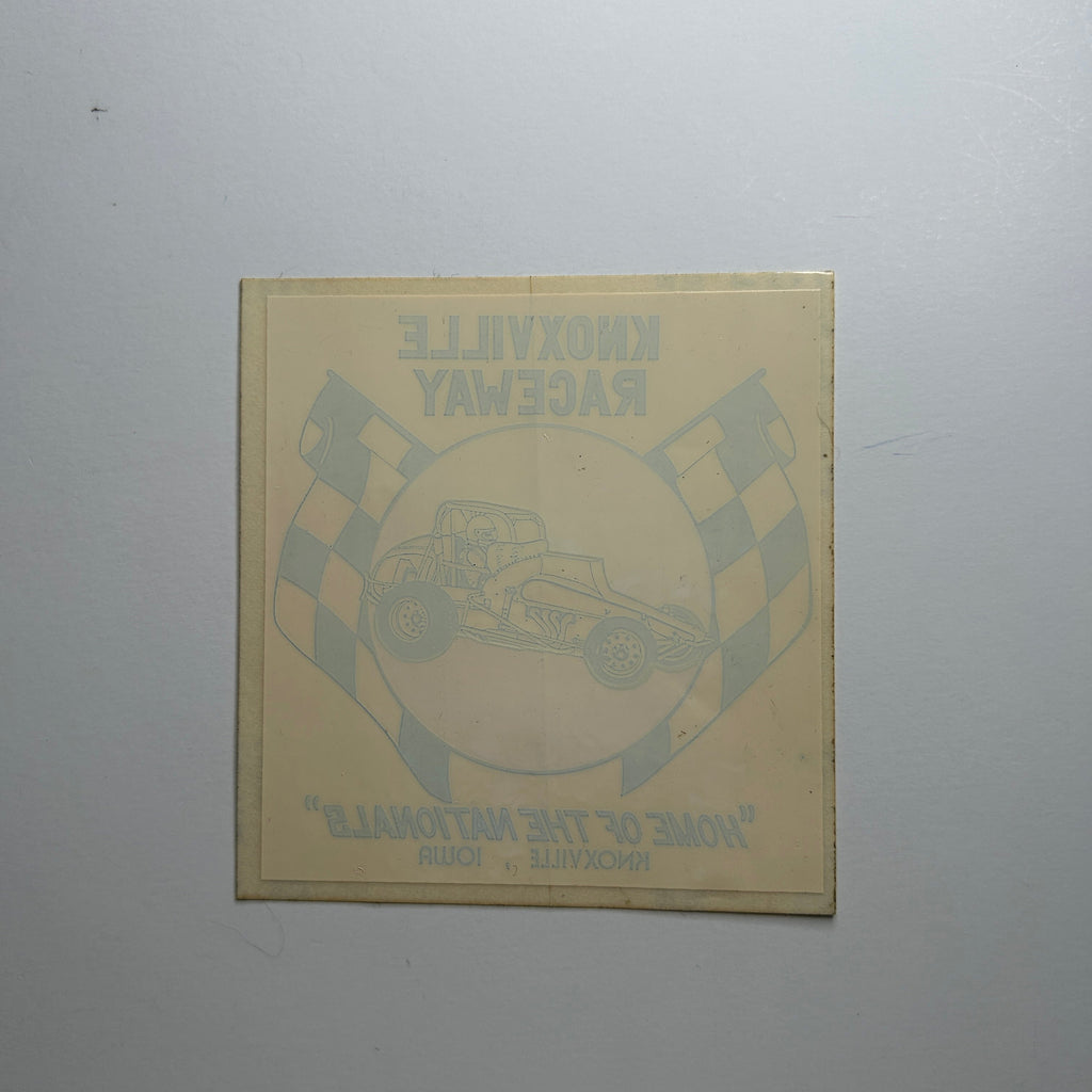 Original Knoxville Raceway Reversed Decal