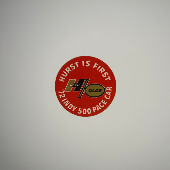 Original Hurst is First 1972 Indy 500 Pace Car Decal