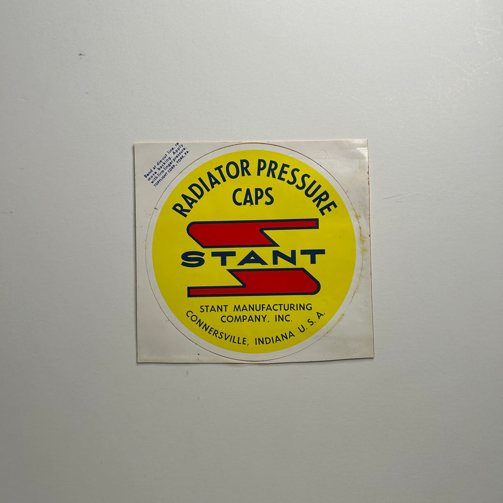 Original Radiator Pressure Caps Stant Decal