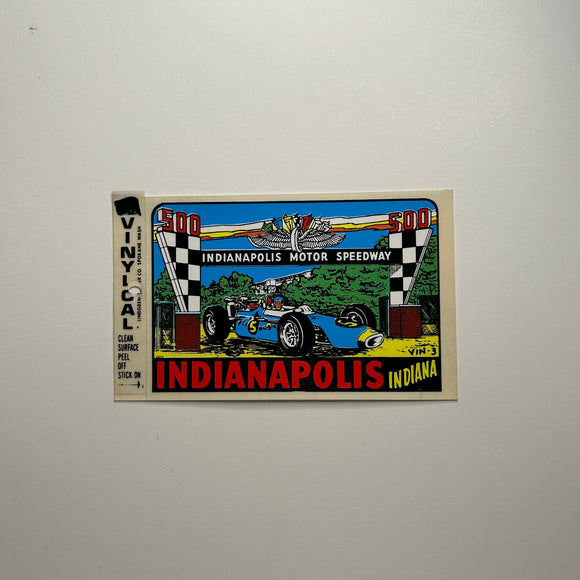 Original Indianapolis 500 Decal