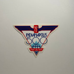 Original 75th Indianapolis 500 May 26th, 1991 Decal