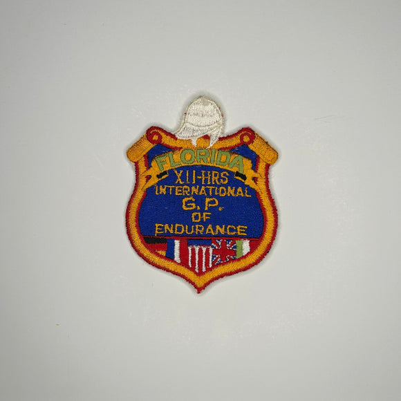 Original Florida XII Hours International G.P. of Endurance Patch