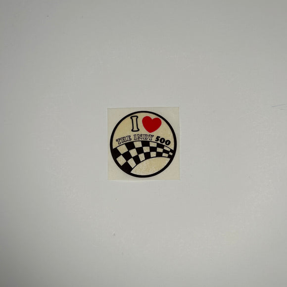 Original I Heart the Indy 500 Decal