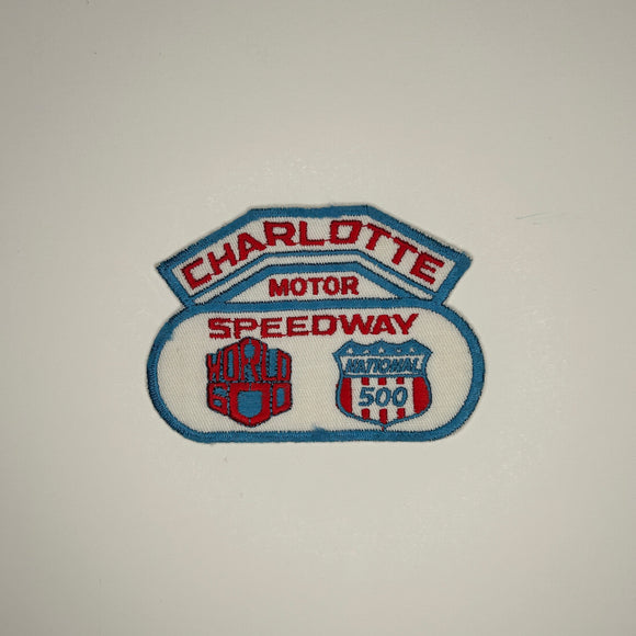 Original Charlotte Motor Speedway World 600 National 500 Patch