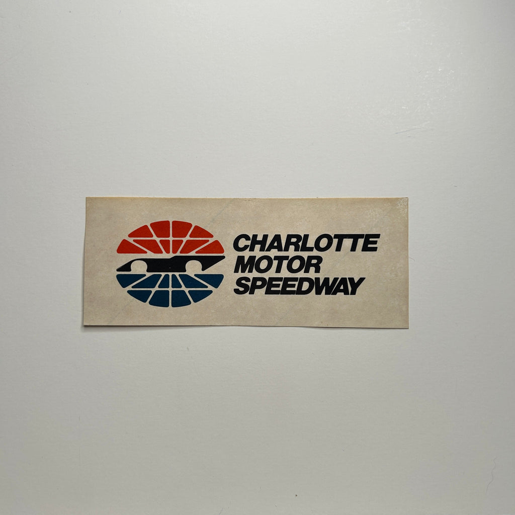Original Charlotte Moror Speedway Decal