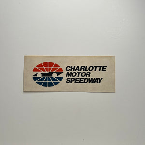Original Charlotte Moror Speedway Decal