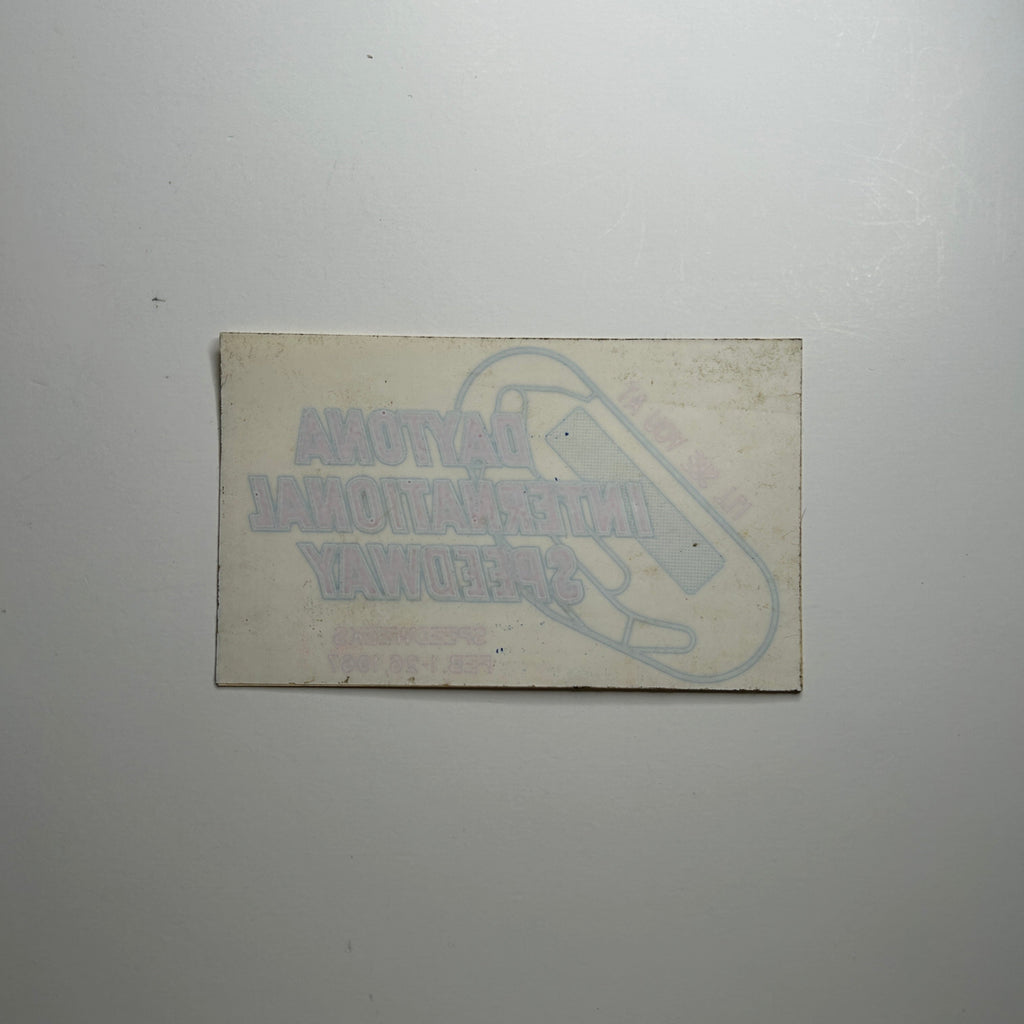 Original Daytona 1967 Speedweeks Reversed Decal