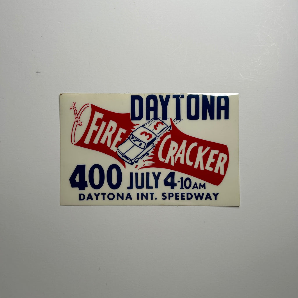 Original Daytona Firecracker 400 July 4th Decal