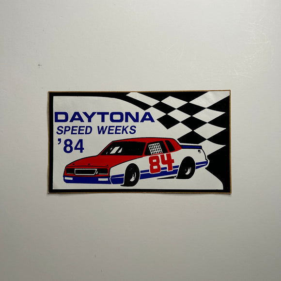 Original Daytona Speed Weeks 1984 Decal