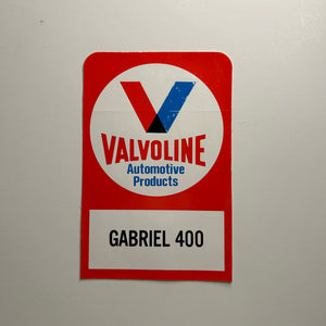 Original Valvoline Automotive Products Gabriel 400 Decal