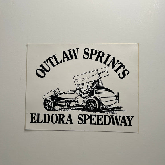 Original Outlaw Sprints Eldora Speedway Decal