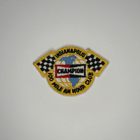 Original Indianapolis Champion 100 Mile an Hour Club Patch